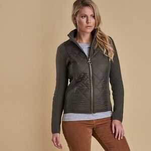 Barbour Sporting Zip Jacket in Olive Size Large (US 16)